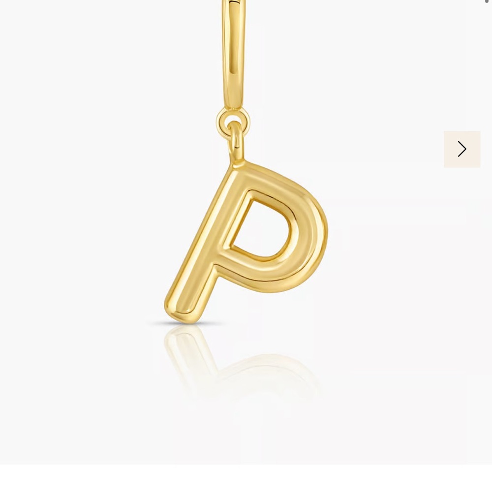 NWT gorjana alphabet helium Parker charm - Picture 11 of 13